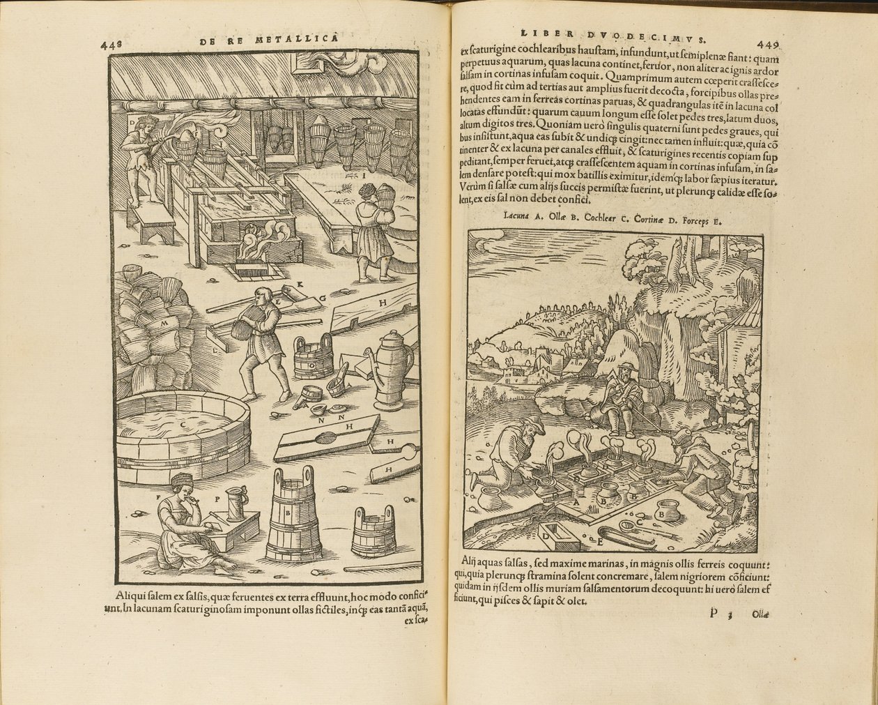 Georgius Agricola、1556年のDe Re Metallica libri XIIのイラスト 作： 不明