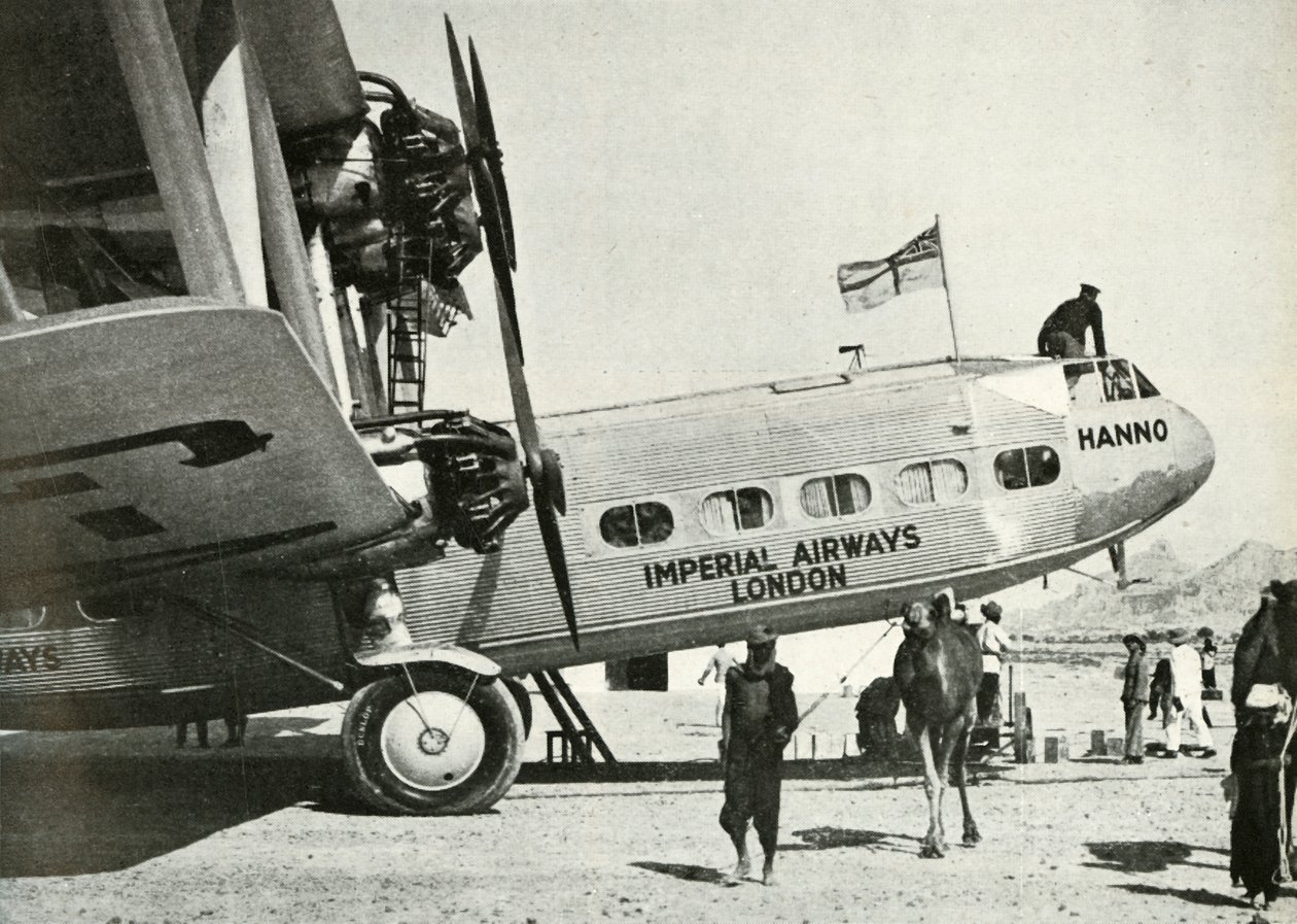 インペリアルエアウェイズハンドラーページHP 42バイプレーンハンノ、グワダル、バルチスタン、c1931-c1940 1946。 作： 不明