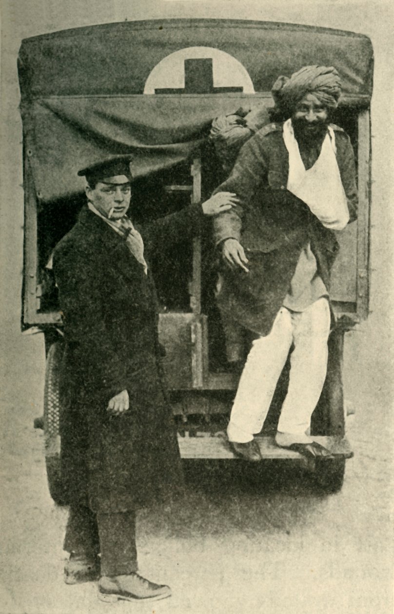 負傷したインド兵、第一次世界大戦、1914年、c1920。 作： 不明