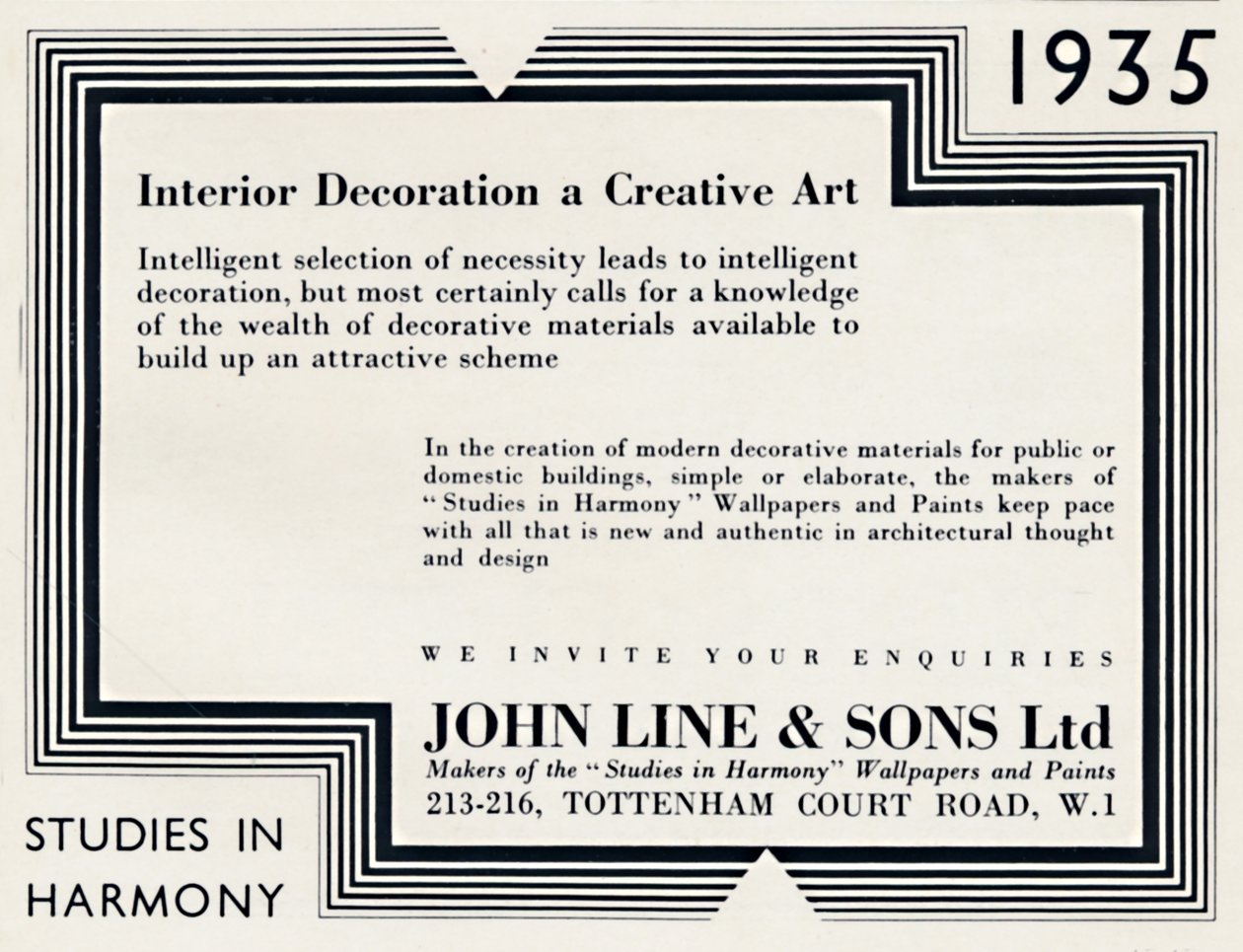インテリアアート、クリエイティブアート-John Line＆Sons Ltd、1935 作： 不明