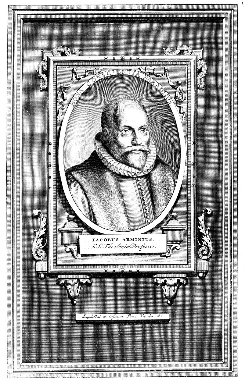 Jacobus Arminius、オランダの神学者、ライデン大学の神学教授 作： 不明