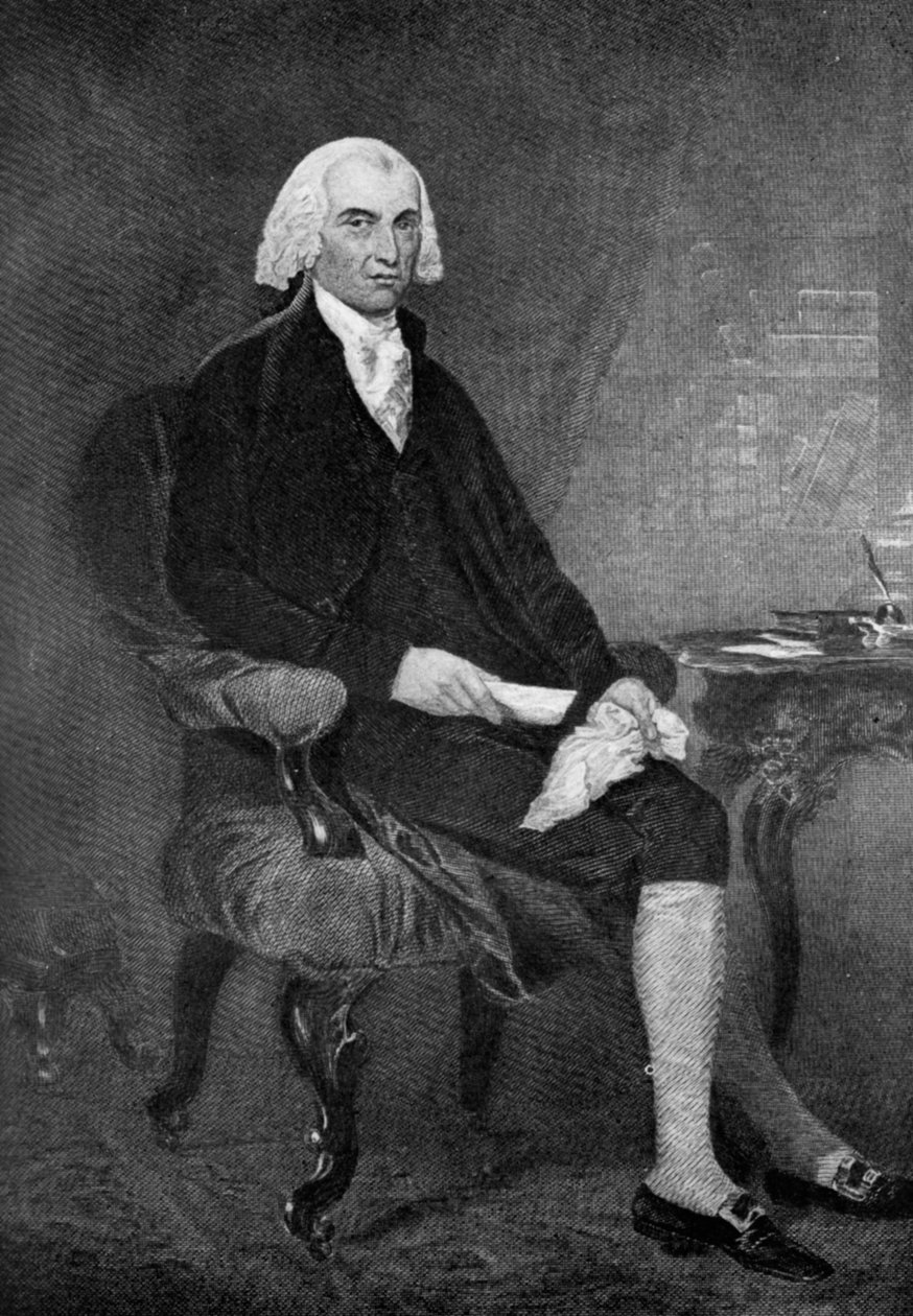 ジェームズ・マディソン17511836、アメリカ合衆国第4代大統領、19世紀1908