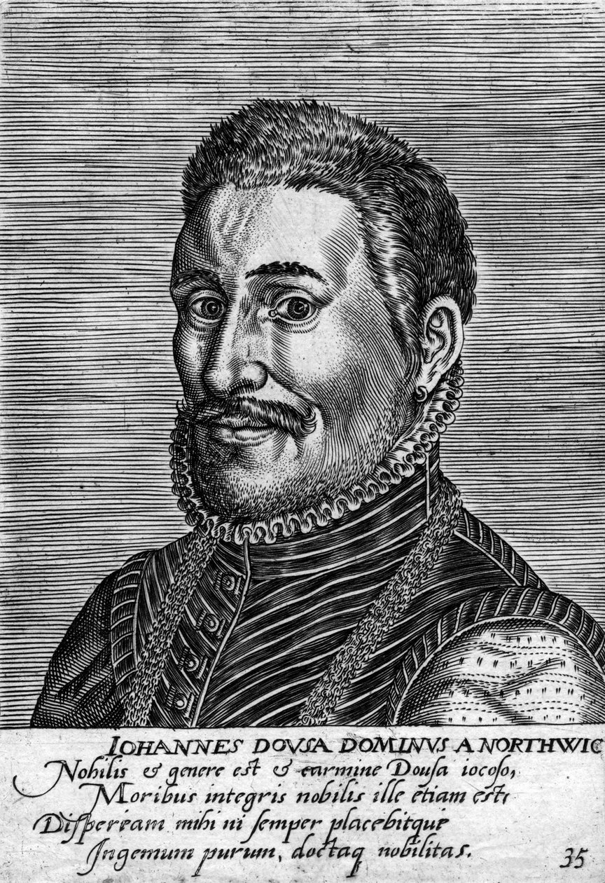 ヤヌス・ドゥーサ1545-1604、オランダの政治家、歴史家、詩人、言語学者 作： 不明