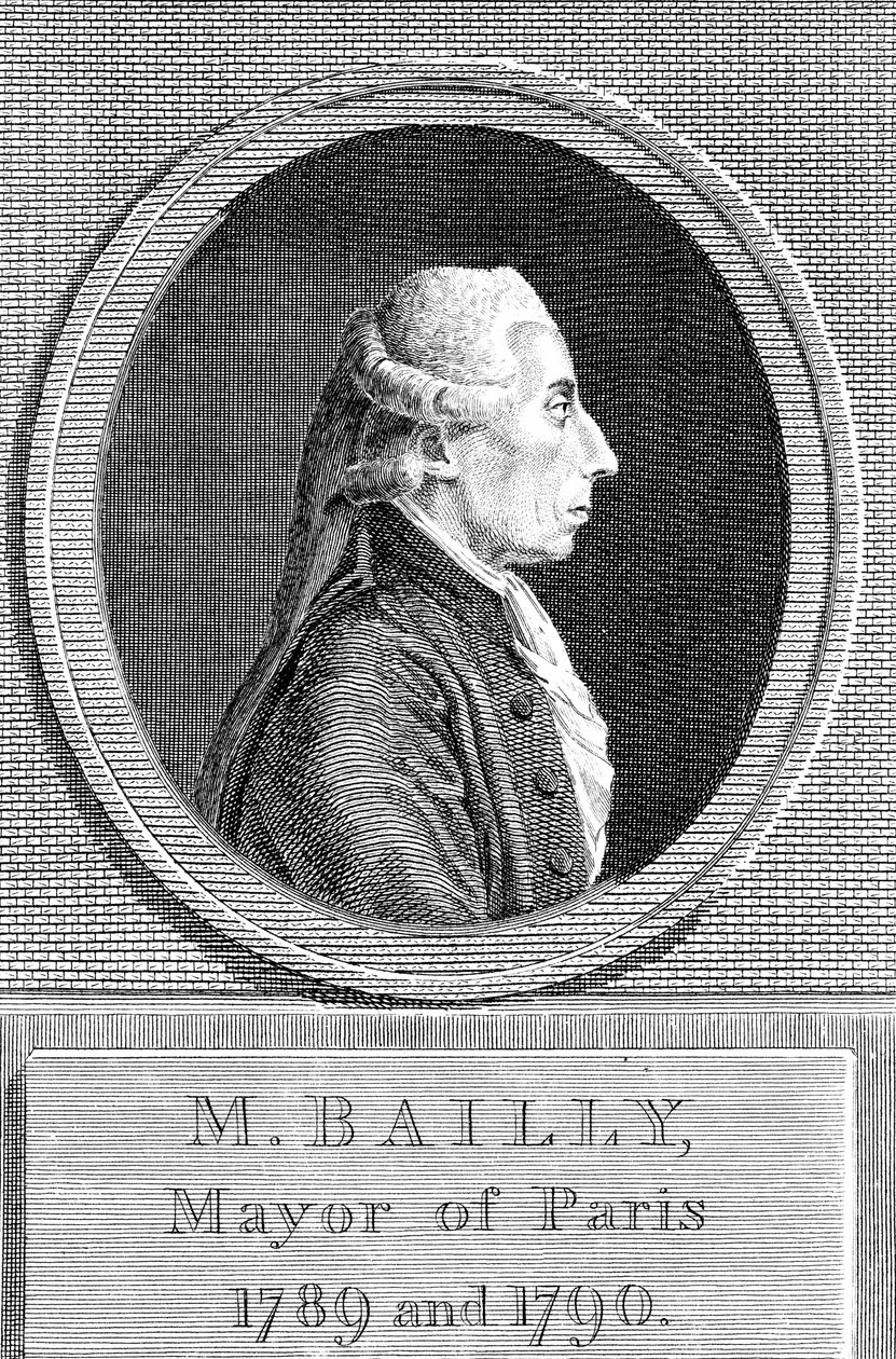 Jean Sylvain Bailly 1736-1793、フランスの天文学者、作家、政治家 作： 不明