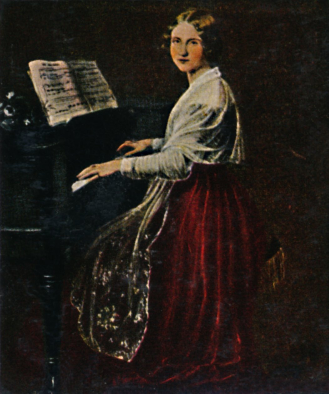 ジェニー・リンド1820-1887。 -アッシャーによる絵画、1934年。 作： 不明