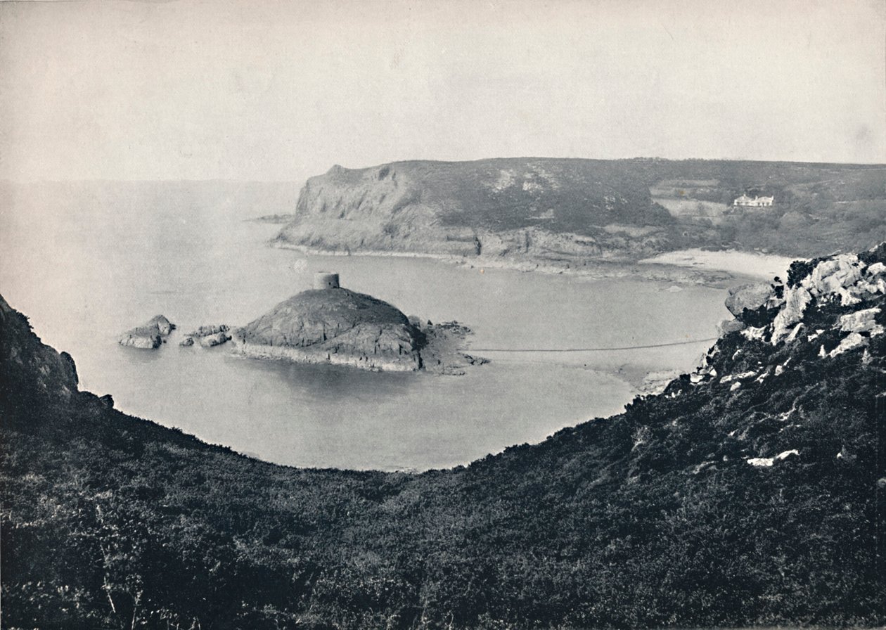ジャージー-ポルトレット湾とジャンブリン島、1895 作： 不明