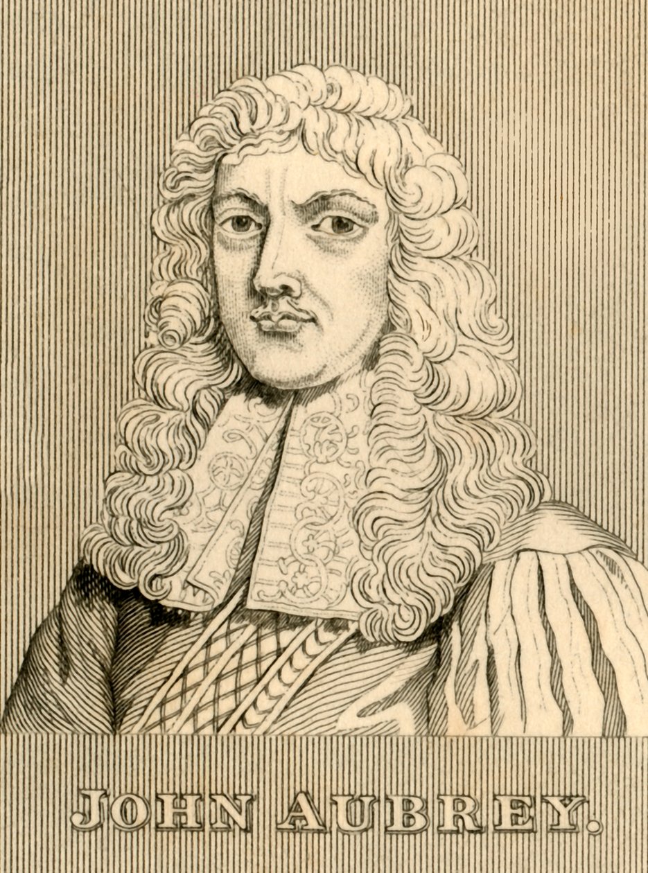 ジョン・オーブリー、1626-1697、1830。 作： 不明