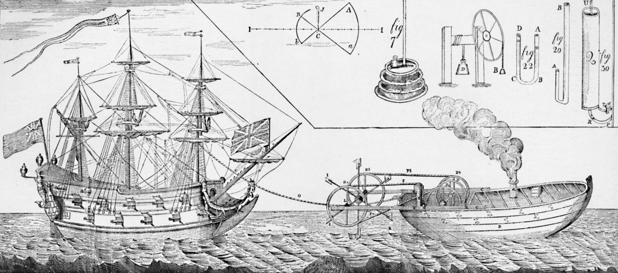 ジョナサンハルススチームタグボート、1736年、1904年 作： 不明