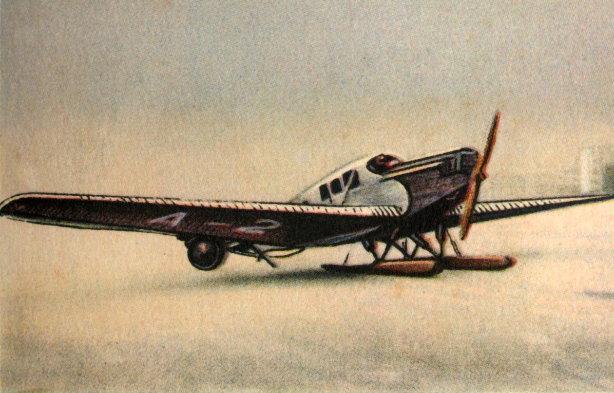 ユンカースF13 L飛行機、スノースキッド、1920年代、1932年。 作： 不明