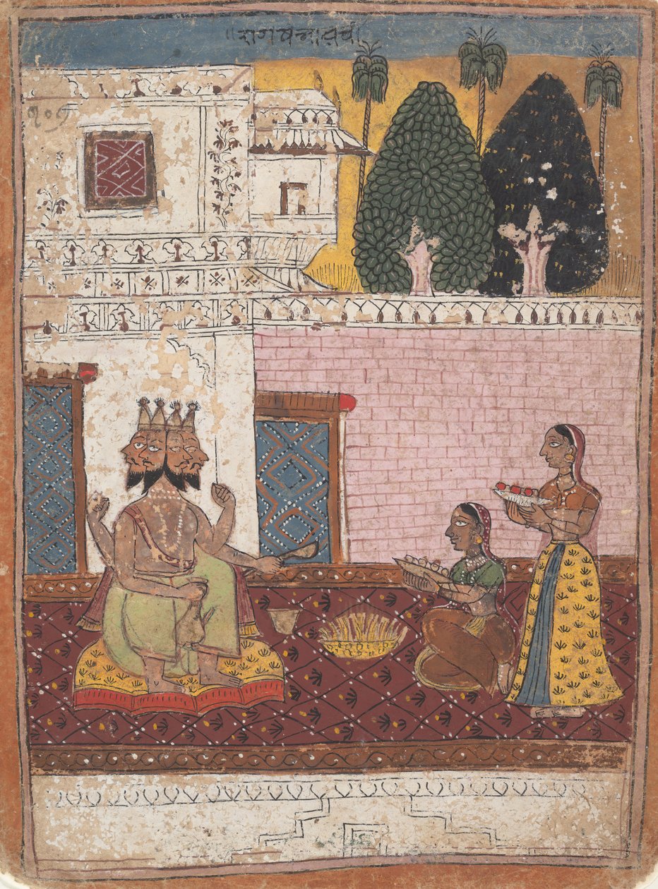 Khambavati Ragini ...分散型ラガマラシリーズミュージカルモードのガーランド、1700-1725から。 作： 不明
