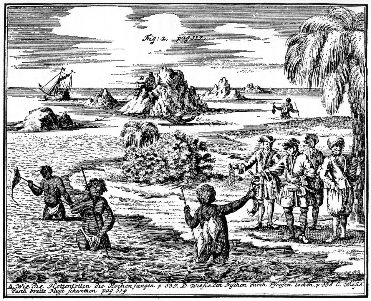 Khoikhois槍魚、南アフリカ共和国、1931 作： 不明