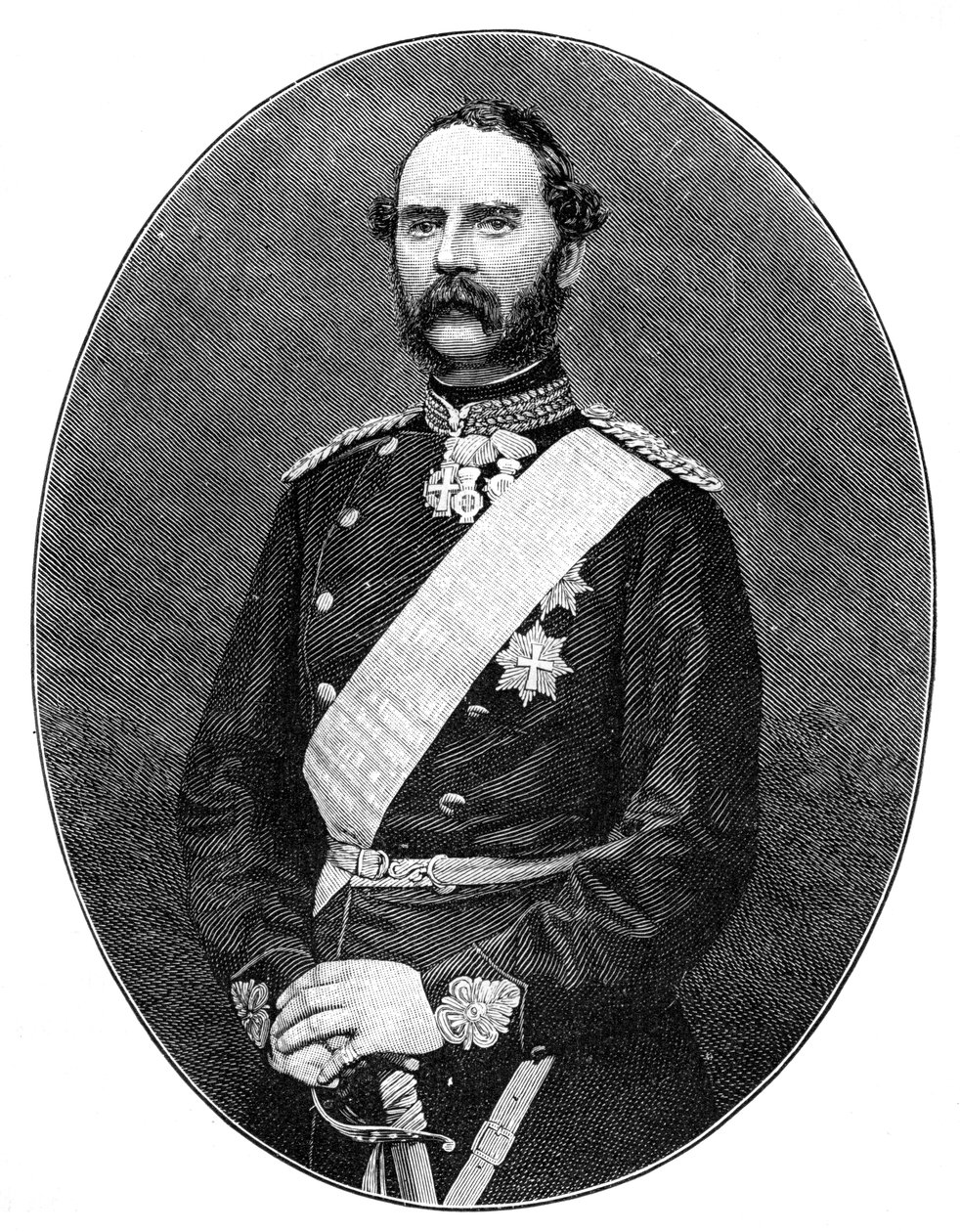 デンマーク1818-1906年のクリスチャン9世 作： 不明