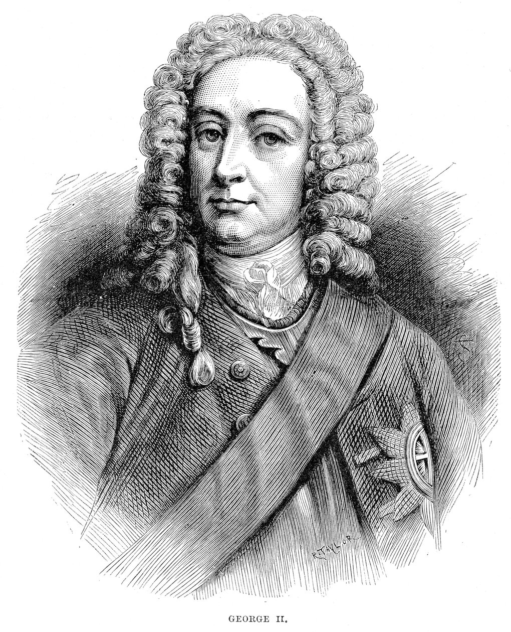 キングジョージ2世1683-1760イギリス、アイルランドの王、1727年からハノーバーの選挙人 作： 不明