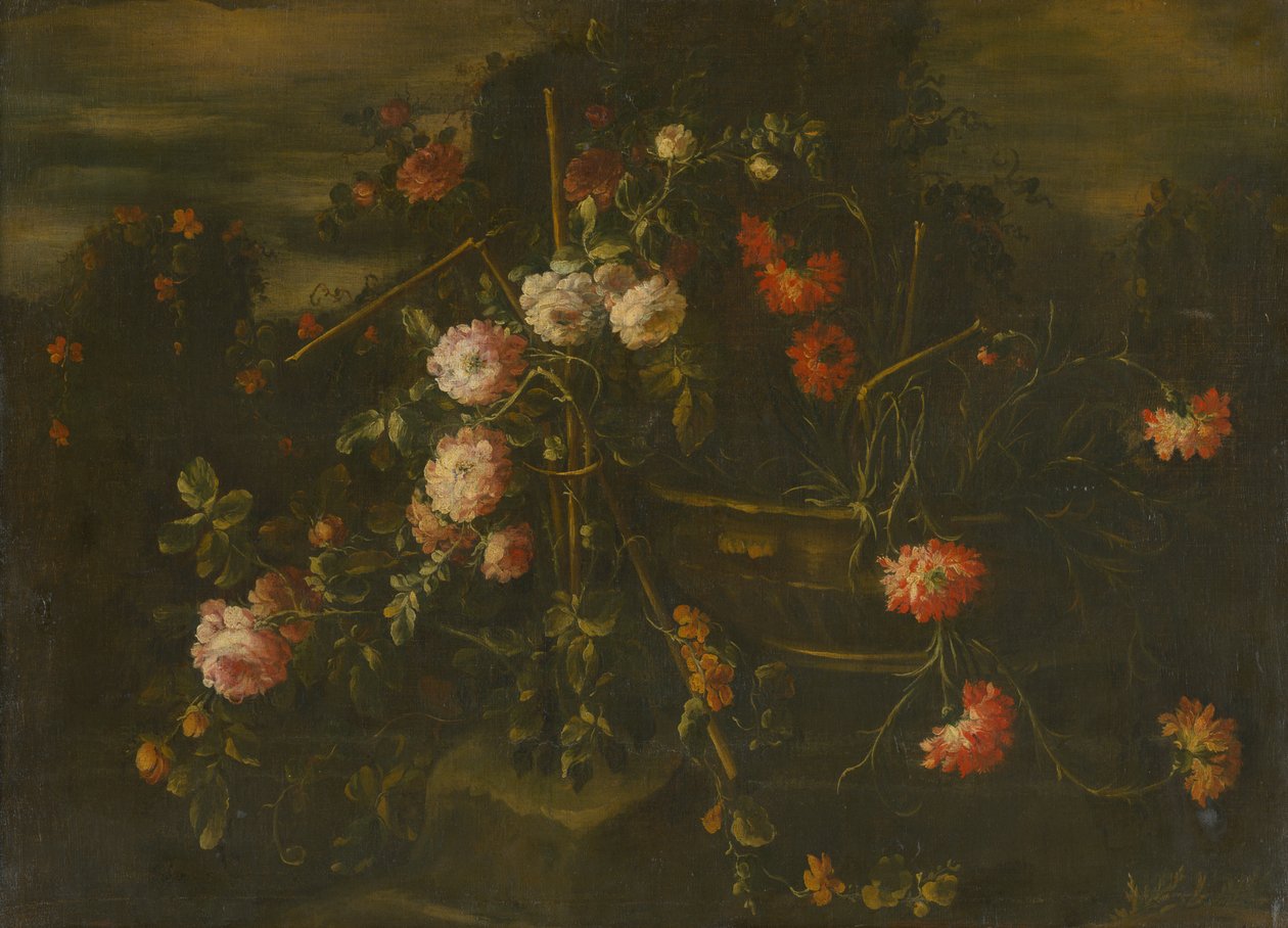自然の中の花 作： 不明