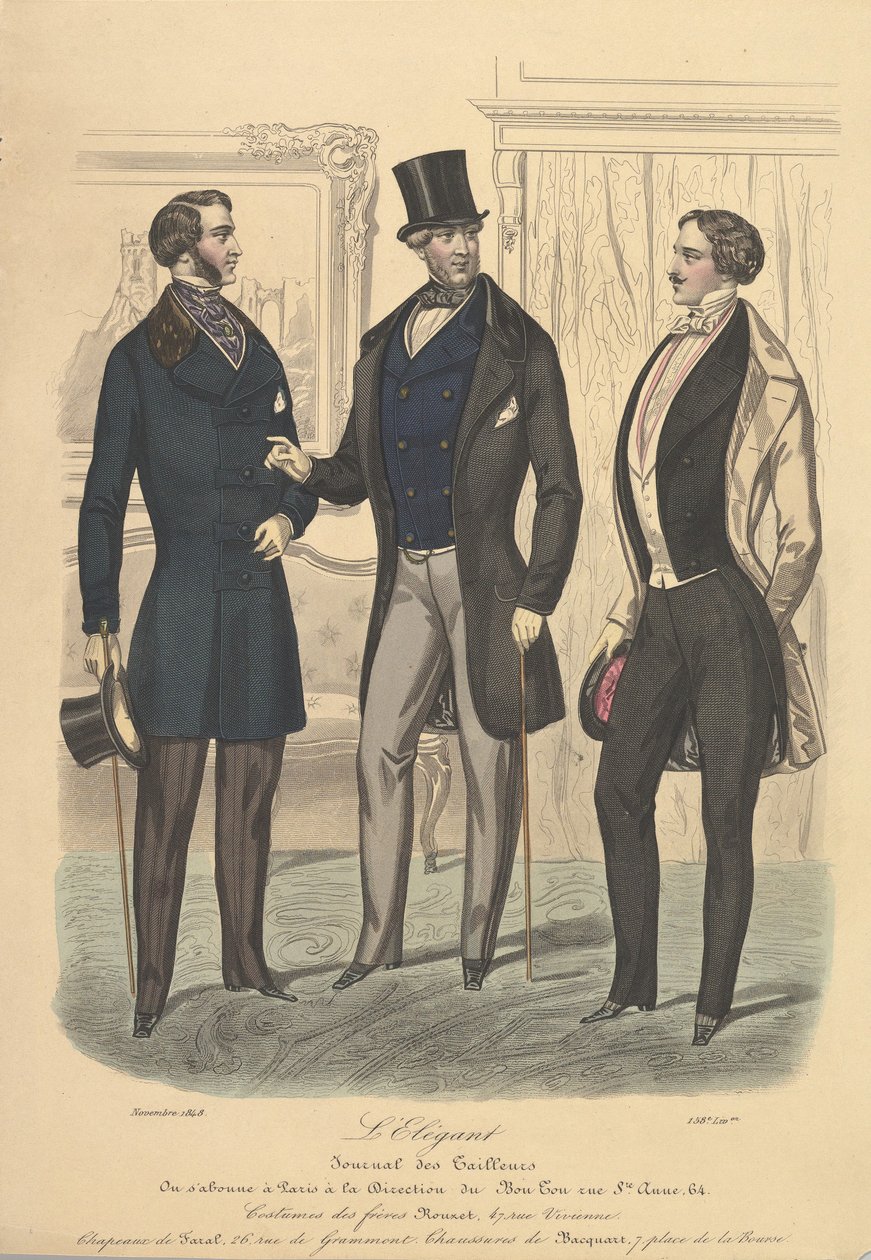 Journal des Tailleursの代表、1848年。 作： 不明
