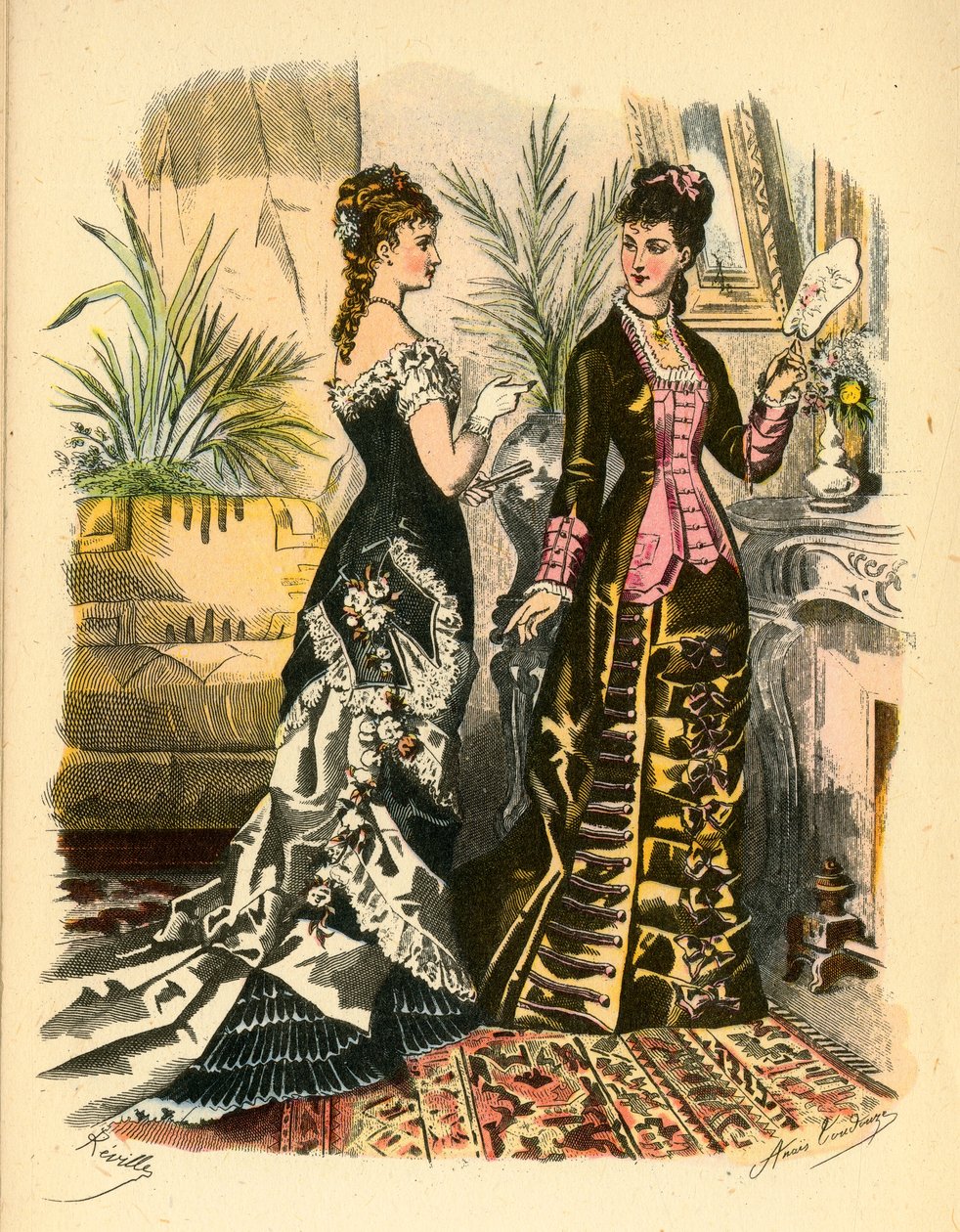 La Mode Illustree、1878年、1943年。 作： 不明