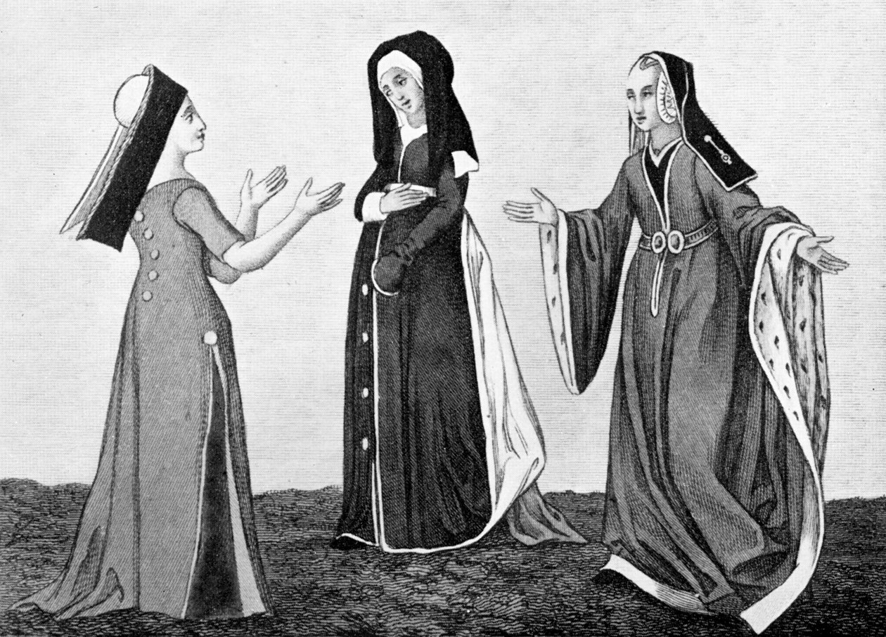 女性の衣装、16世紀初頭、1910 作： 不明