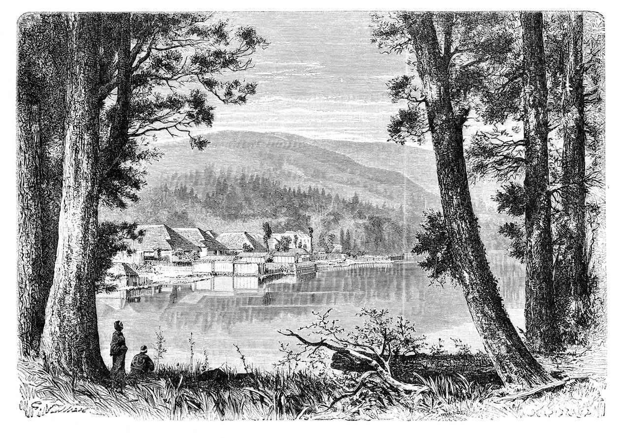 箱根湖、c1890 作： 不明