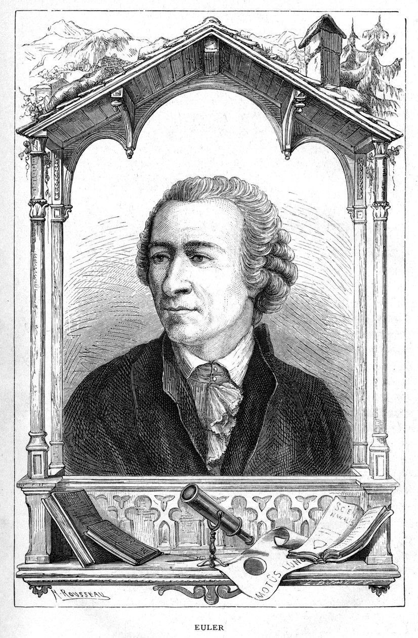 レオンハルトオイラー1707-1783、スイスの数学者、1874 作： 不明
