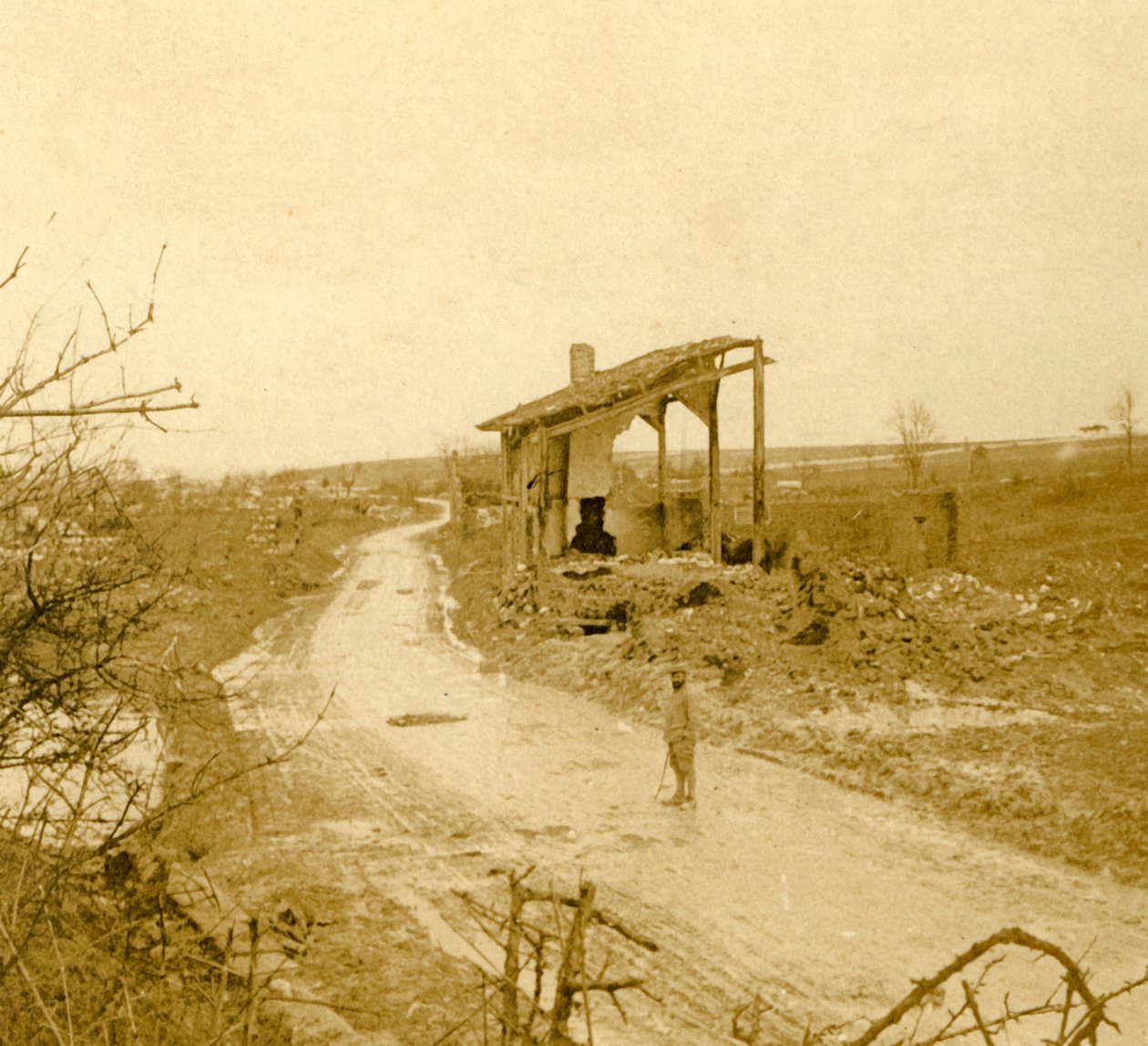 Les Hurlus、フランス北部、c1914-c1918 作： 不明