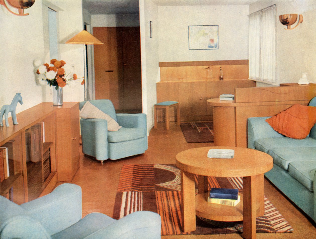 Bird Iles Ltd.、ロンドン、1937年のリビングルーム。 作： 不明