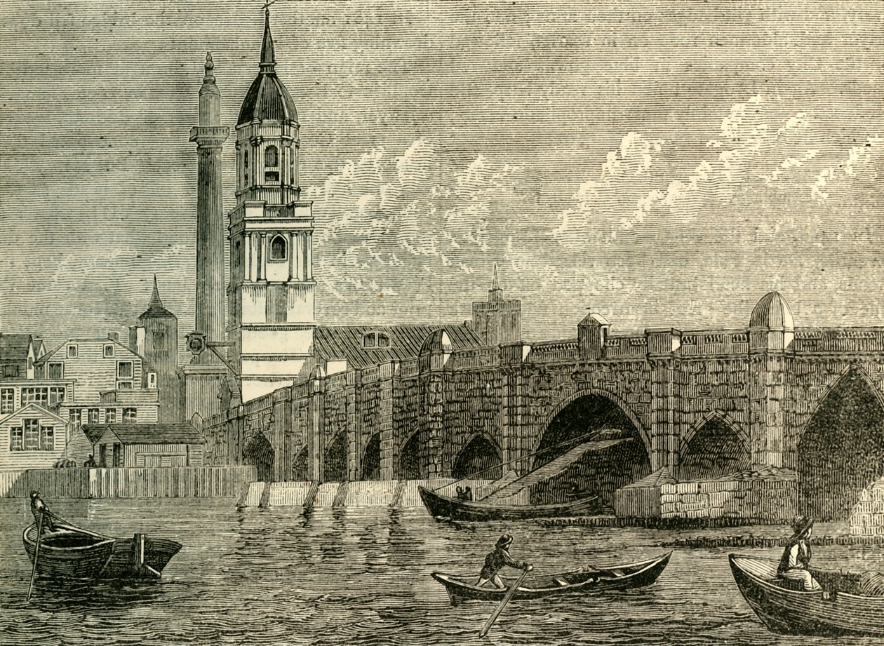 ロンドン橋、c1872。 作： 不明