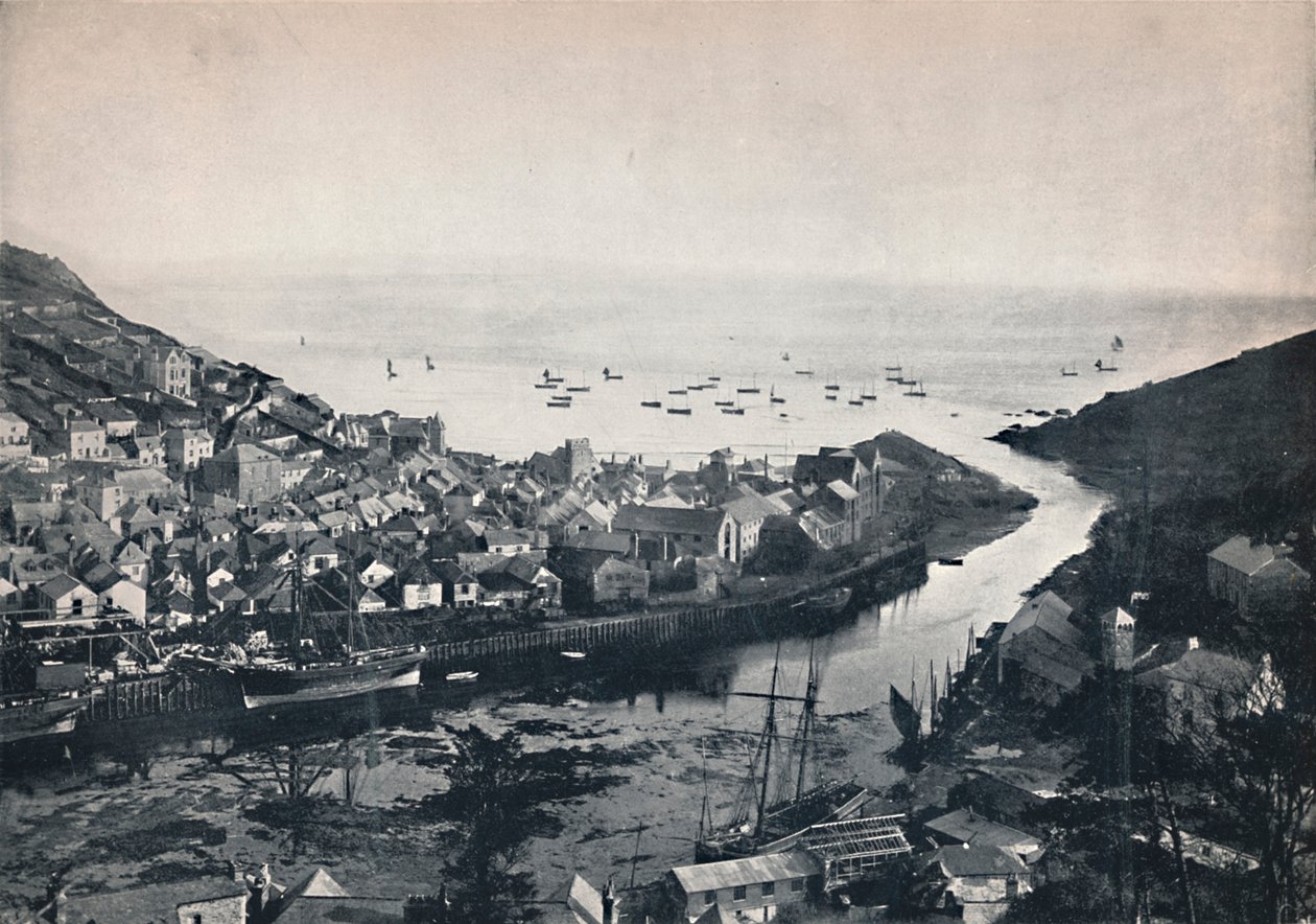 ルー-河口を示す丘からの眺め、1895 作： 不明