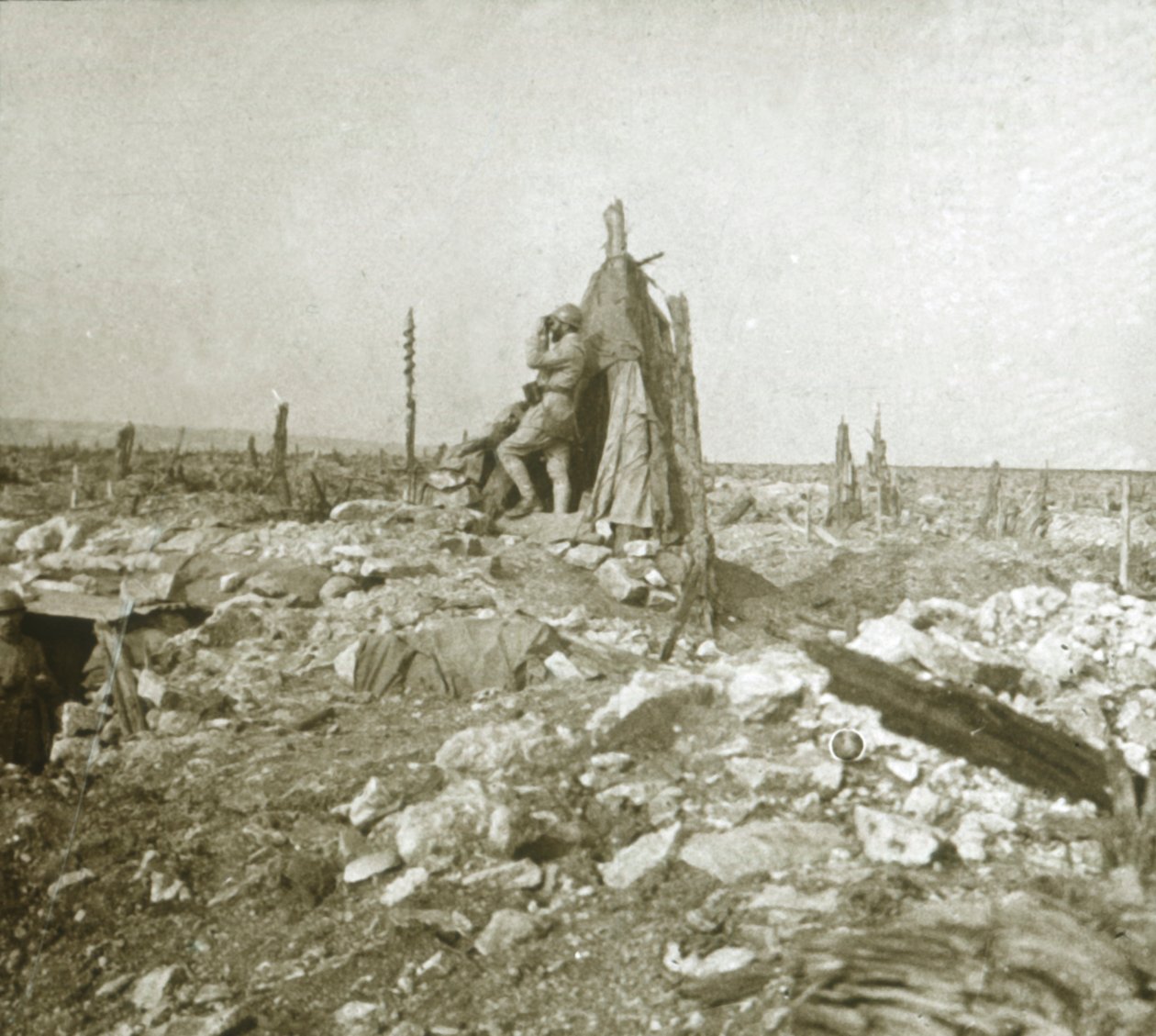 展望台、北フランス、ヴォー砦、c1914-c1918 作： 不明