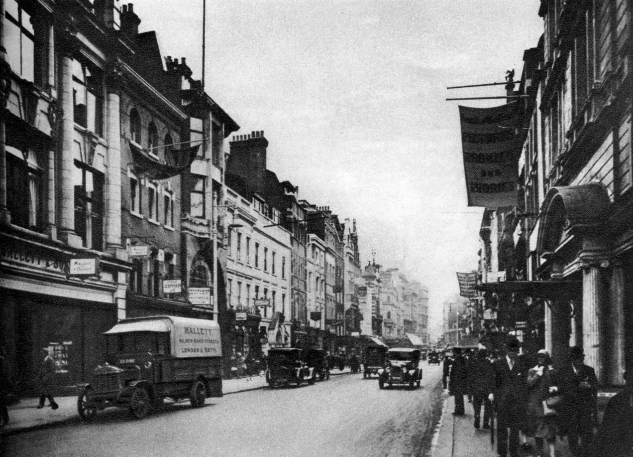 ニューボンドストリート、ロンドン、1926-1927で南を見る 作： 不明