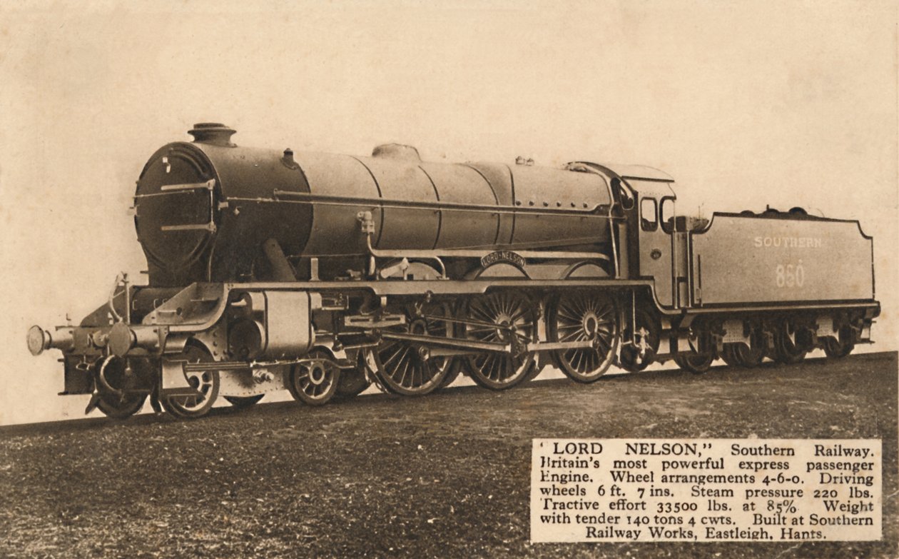 ネルソン卿、南部鉄道、c1930。 作： 不明