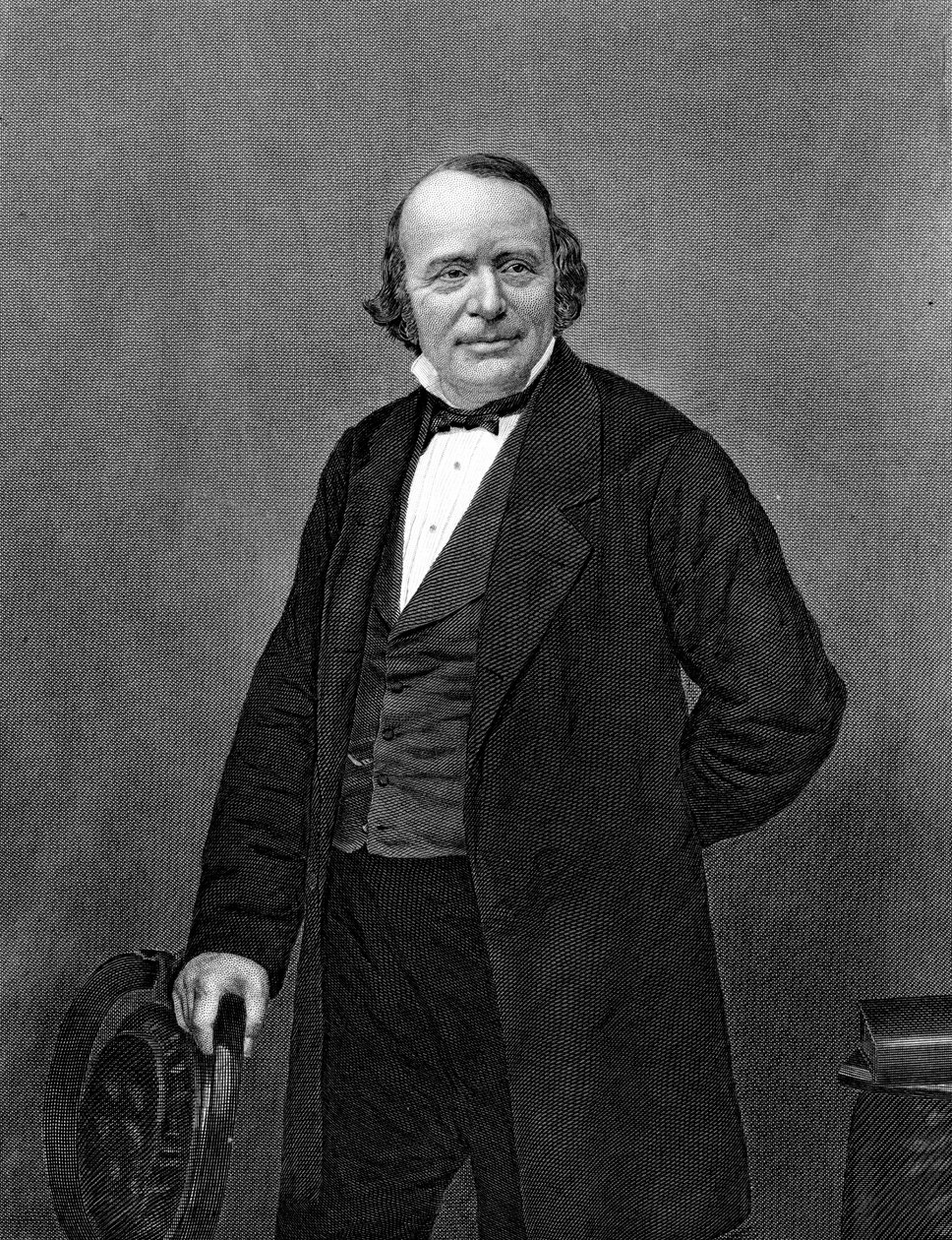 Louis Agassiz 1807-1873、スイス生まれのアメリカの博物学者および氷河学者、c1860 作： 不明