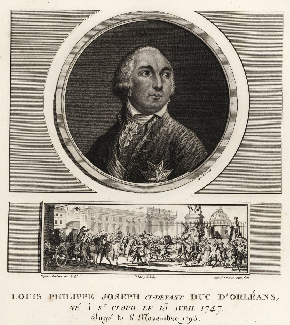 オルレアン公ルイ・フィリップ2世（1747-1789）、テロの時代にギロチンにかけられたフランス公爵 作： 不明