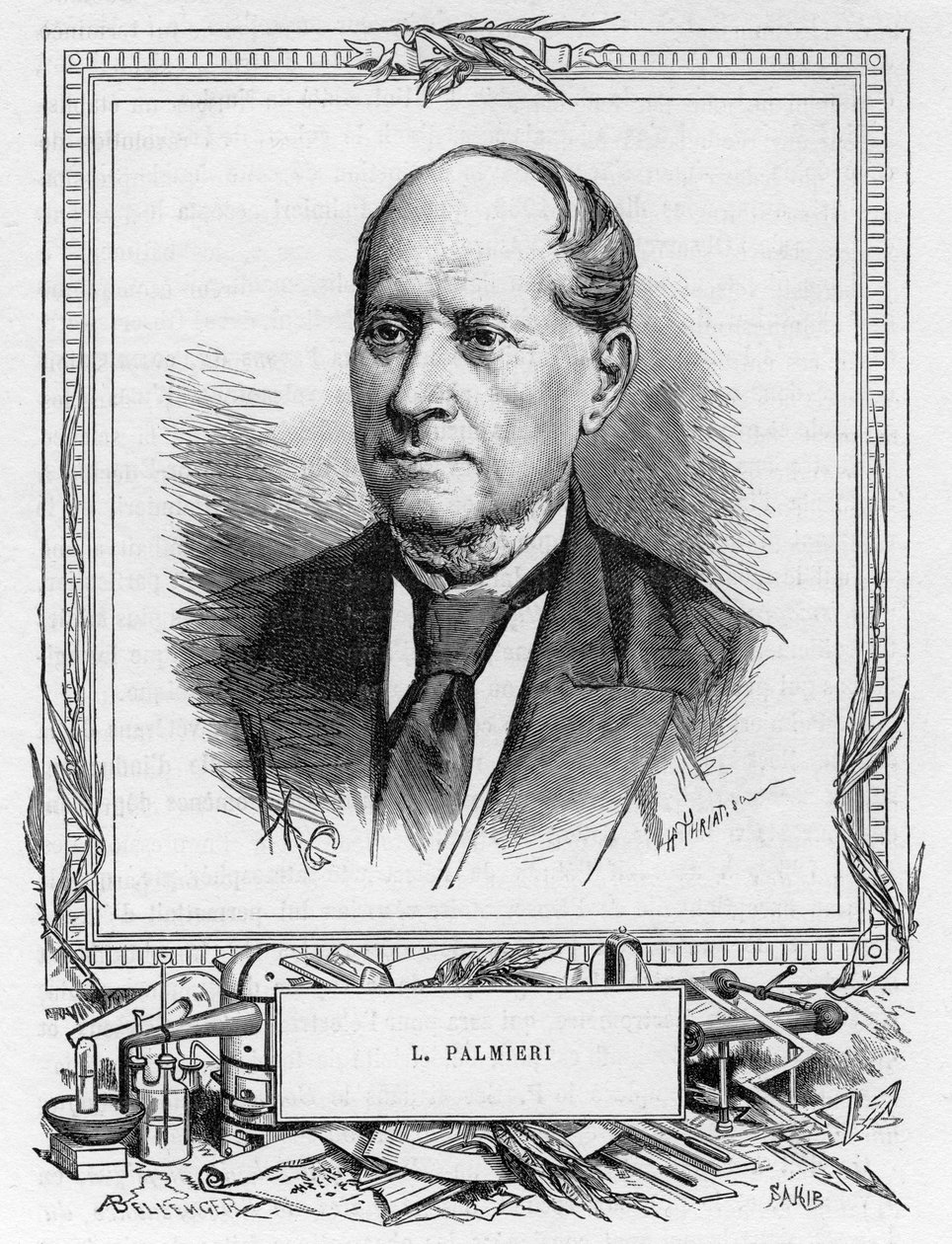 1893年イタリアの地球物理学者、ルイージパルミエリ 作： 不明