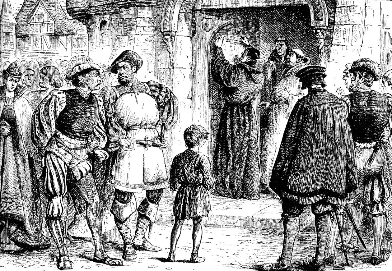 ルターの抗議、1517、1909 作： 不明