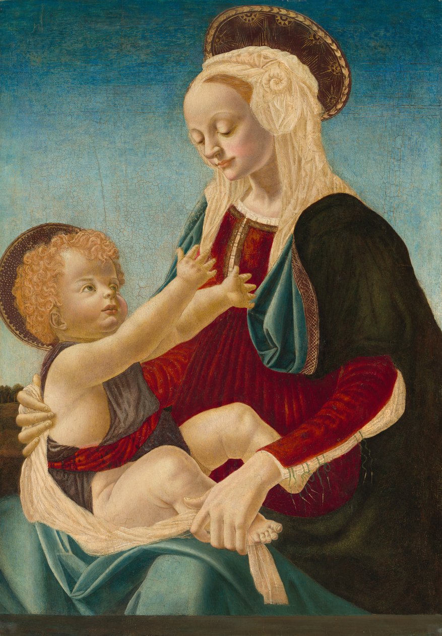 マドンナと子供、c。 14701480。 作： 不明