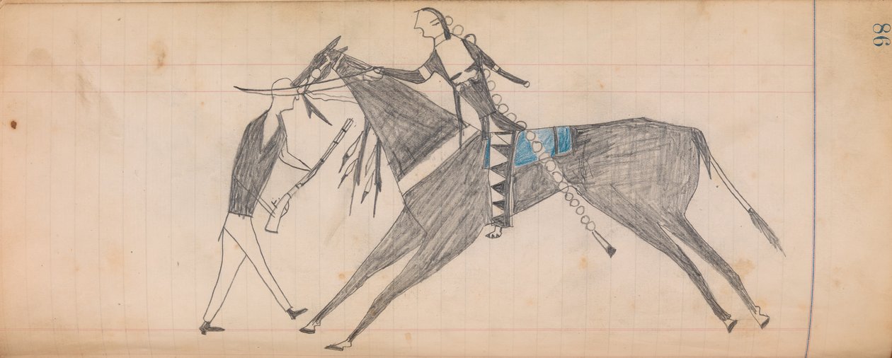 Maffet Ledger: Drawing, ca. 1874-81. 作： 不明