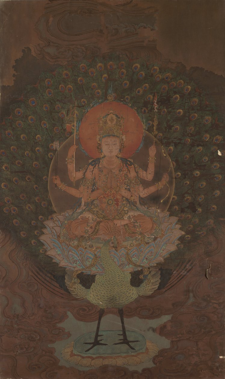Mahamayuri Kujaku Myoo, 1868-1912.  作： 不明