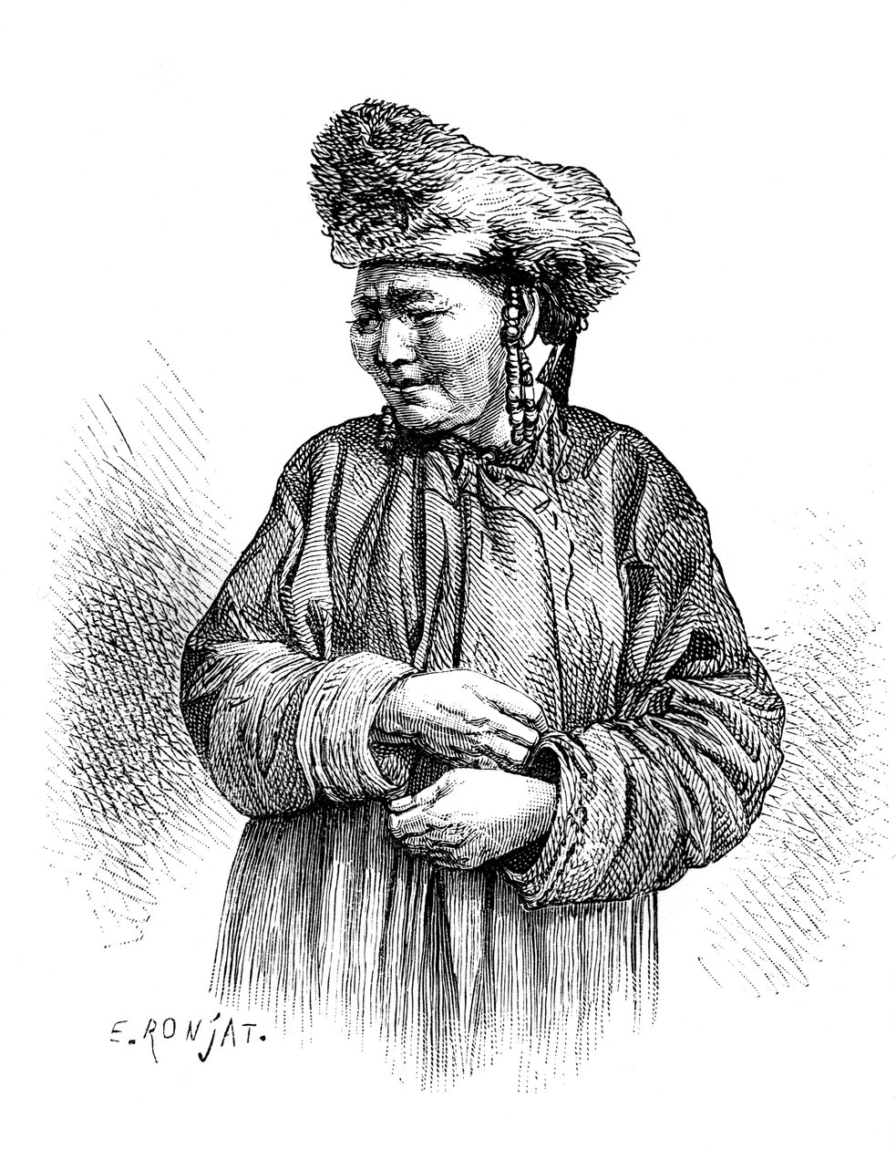 満州女性、c1890 作： 不明