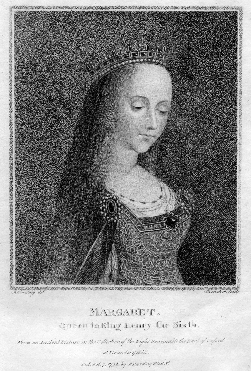 アンジュのマーガレット、ヘンリー6世の女王コンソート、1792年 作： 不明