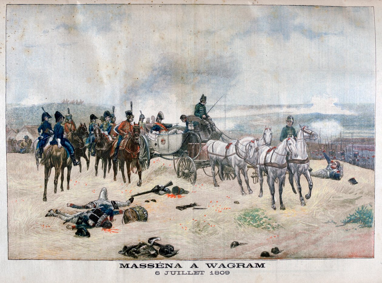 1904年7月5〜6日、オーストリア、ワグラムの戦いでのマセナ元帥、1904年 作： 不明
