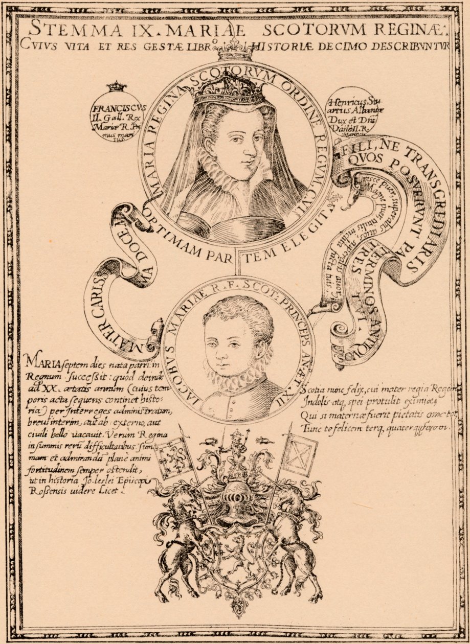 メアリー、スコットランドの女王1542-1587、ジェームズ6世と私1568〜1625年、1889年 作： 不明