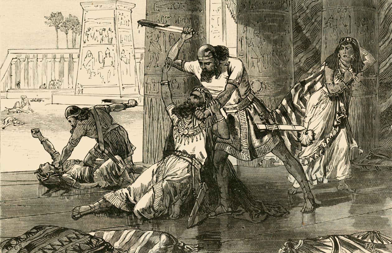 SimeonとLeviによるHivitesの虐殺、1890年。 作： 不明