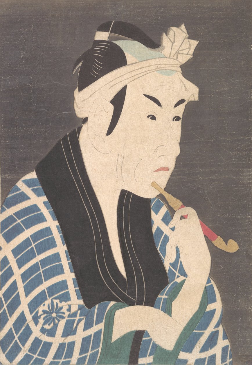 松本幸四郎四代目魚行商五郎兵衛、おそらく1880年代後半か1890年代前半。 作： 不明