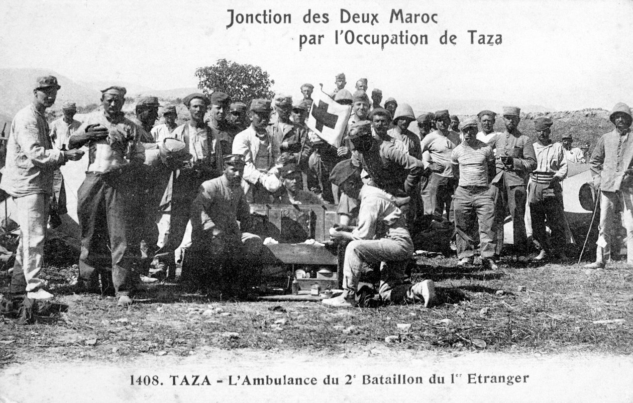 1904年第2大隊フランス外人部隊、タザ、モロッコの医療スタッフ 作： 不明