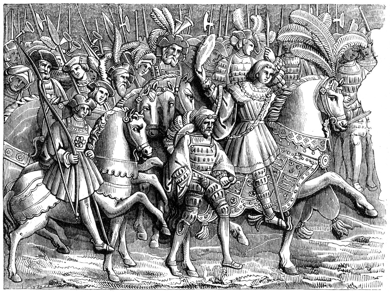 金の布のフィールドでの会議、16世紀1849年 作： 不明