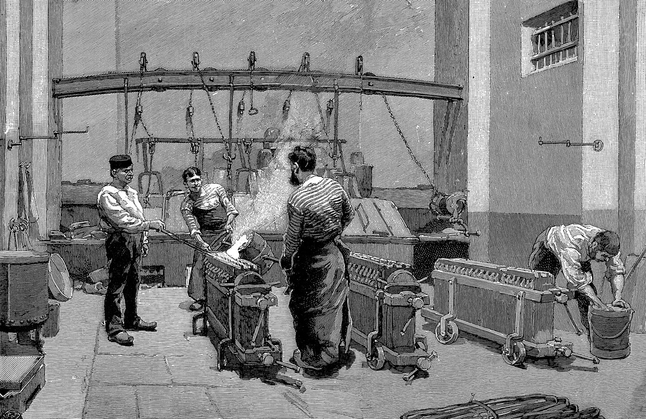 1892年のパリ造幣局の溶ける家 作： 不明