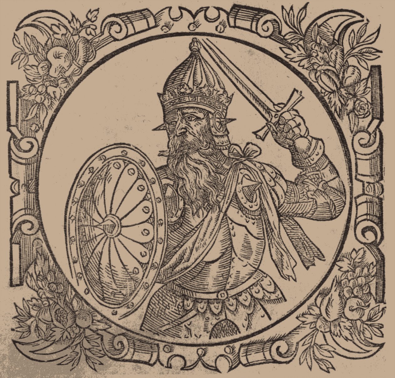 Mindaugas、King of Lithuania From：Sarmatiae Europeae desscriprio ... A. Guagnini、1578 作： 不明