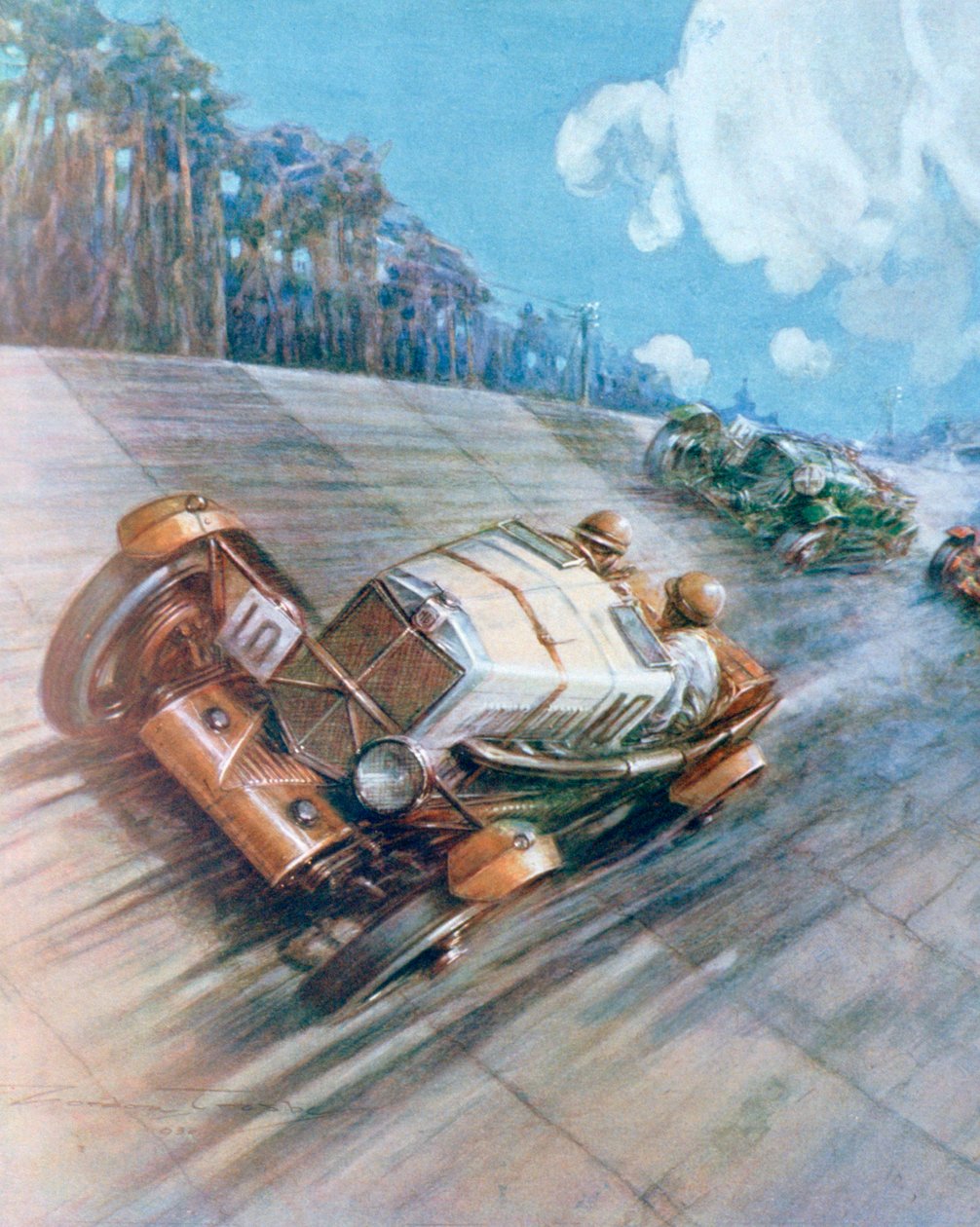 モーターレース、1930 作： 不明