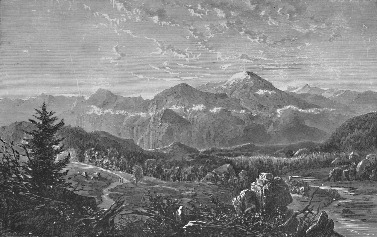 ワシントン山とホワイトヒルズ、1883年 作： 不明