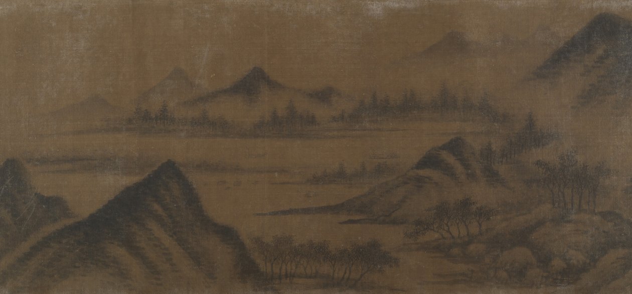 山の風景。 作： 不明